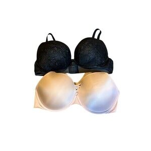 Torrid Bra Lot Of 2 Size 46DDD Black Beige